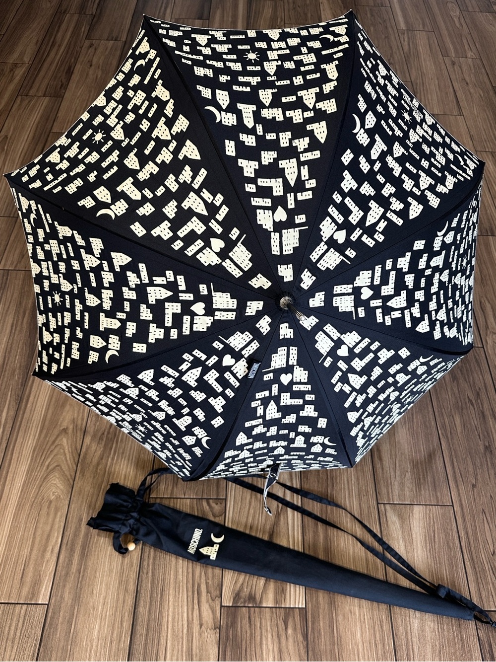 Brand New Moschino Geometric Umbrella